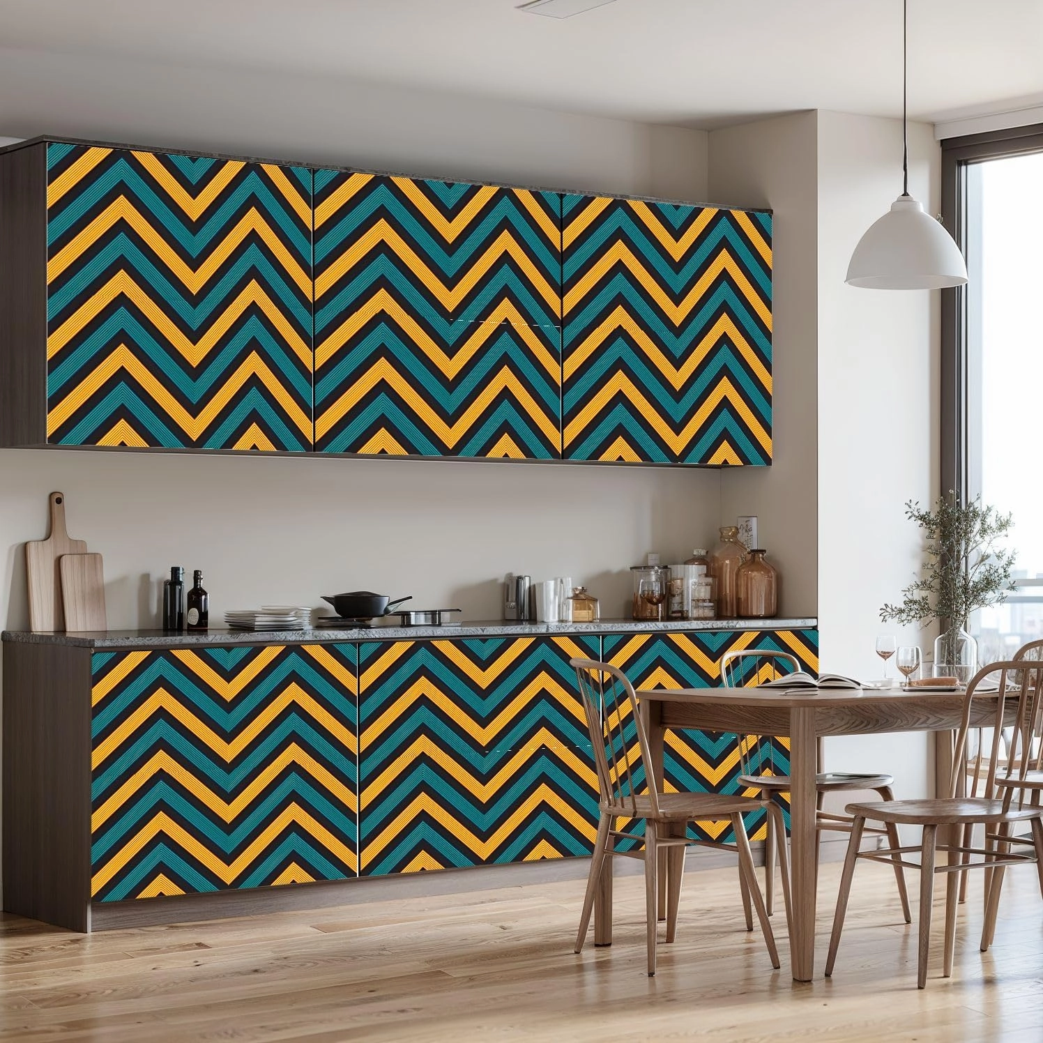 Peel and Stick Wallpaper Self Adhesive Wall Mural Rainbow diagonal striped seamless pattern suitable for textiles Contact Paper Renter Friendly Wallpaper for Kitchen Nursery Bedroom 17.7"x118"