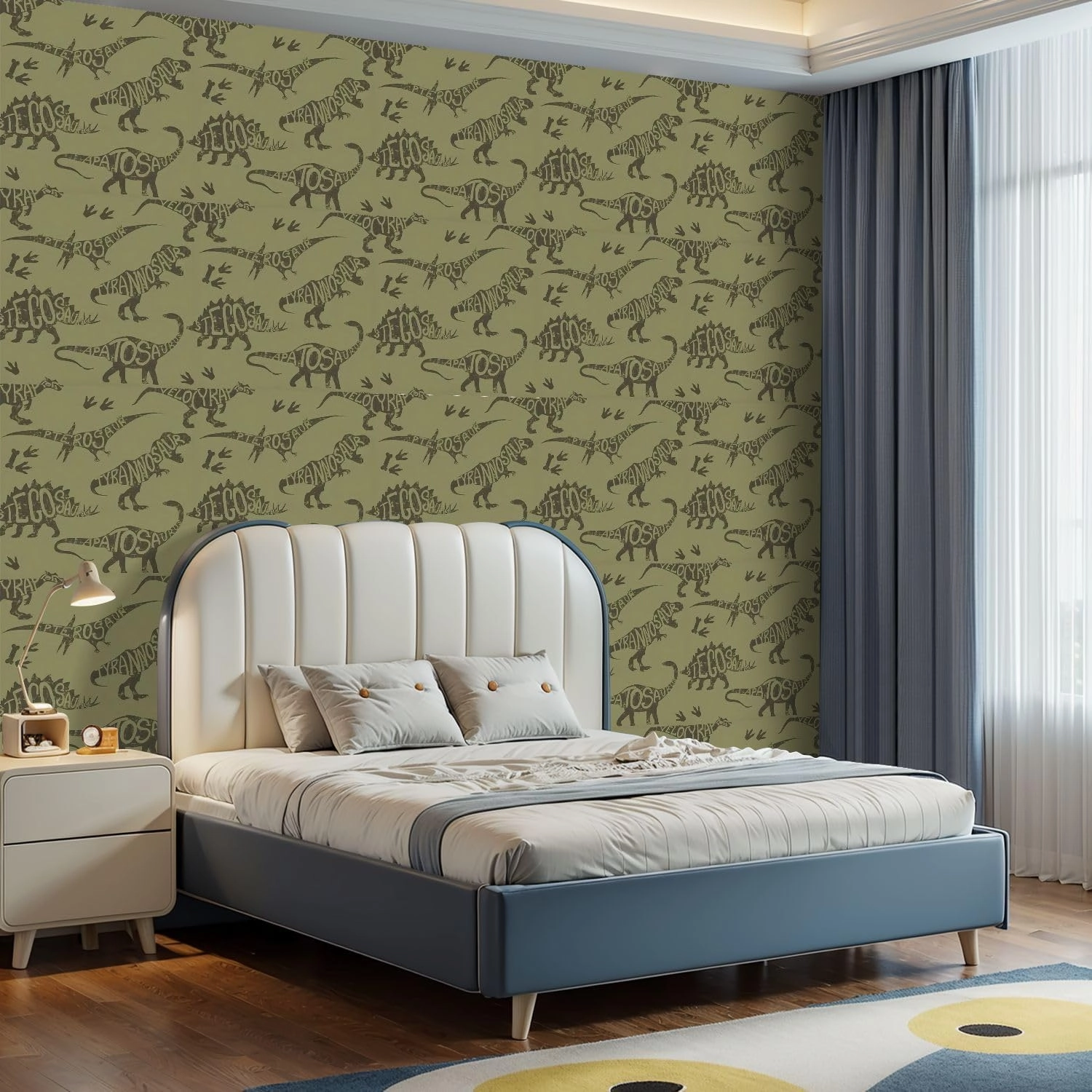 Peel and Stick Wallpaper Self Adhesive Wall Mural Seamless camouflage Dino pattern print for T shirts textiles web Contact Paper Renter Friendly Wallpaper for Kitchen Nursery Bedroom 17.7"x118"
