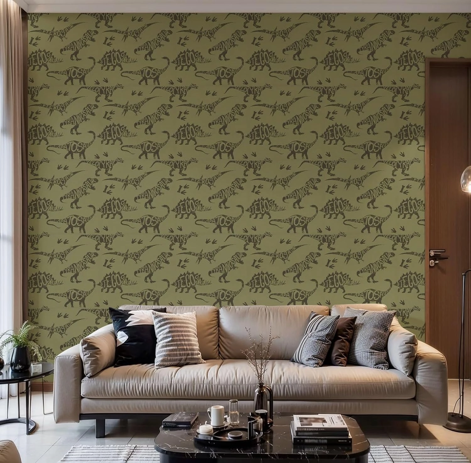 Peel and Stick Wallpaper Self Adhesive Wall Mural Seamless camouflage Dino pattern print for T shirts textiles web Contact Paper Renter Friendly Wallpaper for Kitchen Nursery Bedroom 17.7"x118"