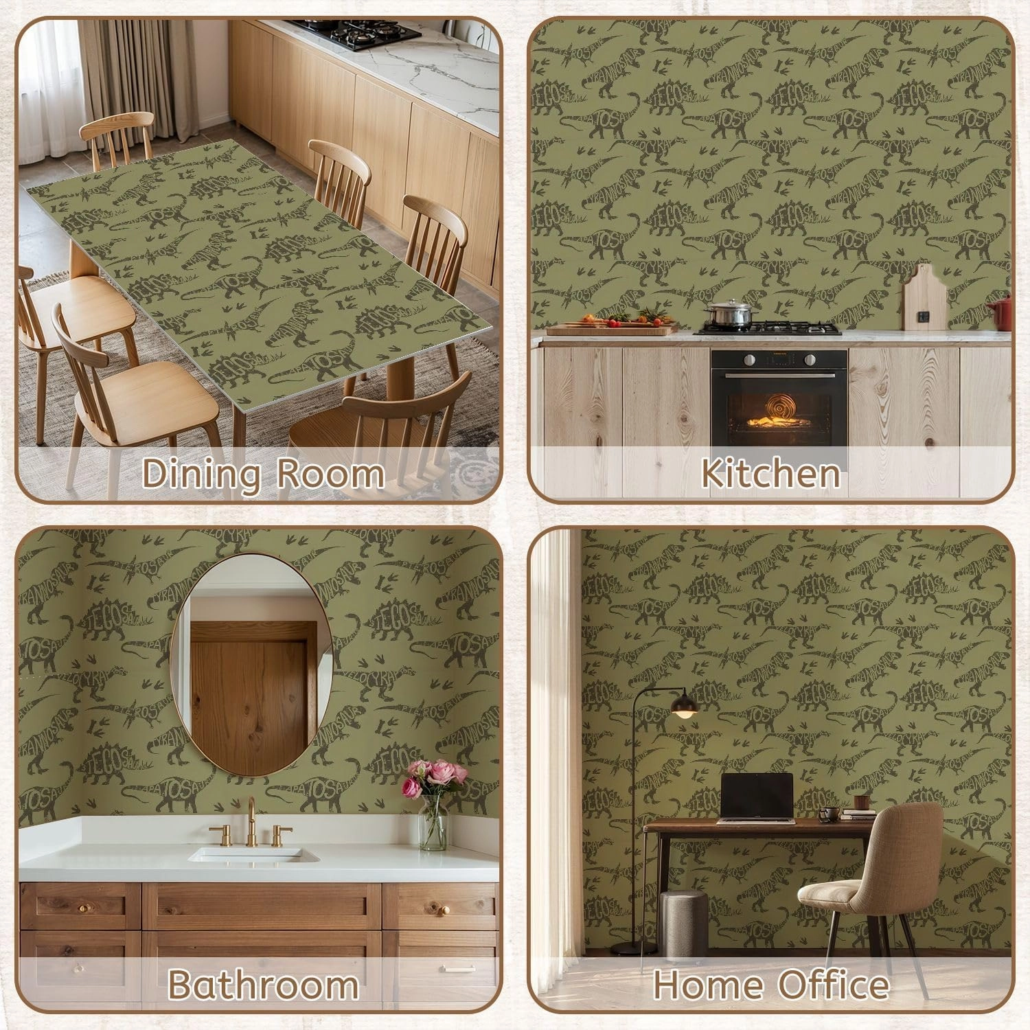 Peel and Stick Wallpaper Self Adhesive Wall Mural Seamless camouflage Dino pattern print for T shirts textiles web Contact Paper Renter Friendly Wallpaper for Kitchen Nursery Bedroom 17.7"x118"