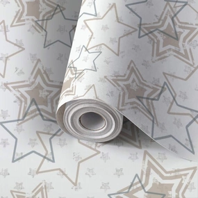 Peel and Stick Wallpaper Self Adhesive Wall Mural Stars artistic seamless pattern tradition shibori print Geometric Contact Paper Renter Friendly Wallpaper for Kitchen Nursery Bedroom 17.7"x118"