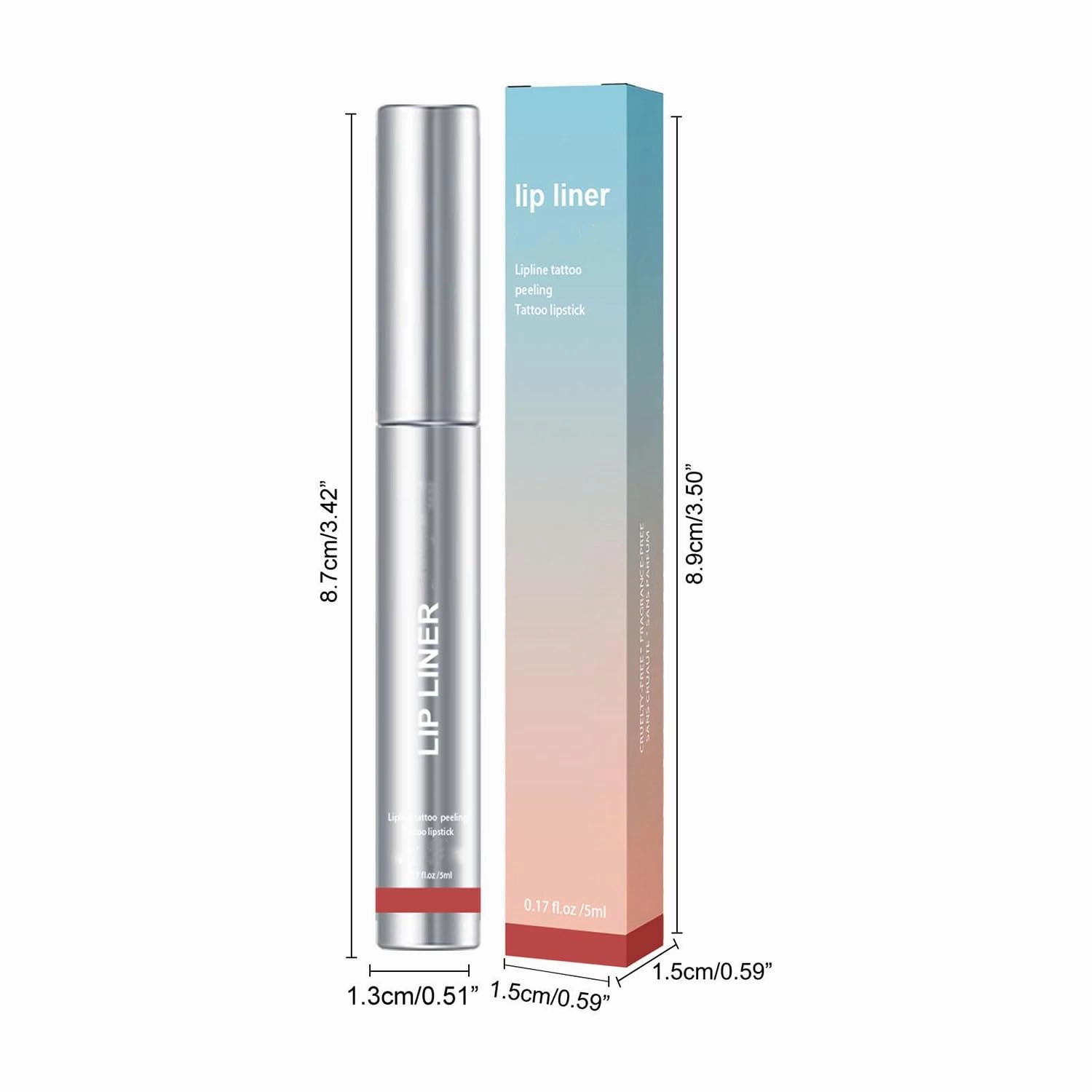 Peel Off Lip Liner, Long Wear Detachable Lip Liner, Long Lasting Waterproof Peel Off Lip Stain for Women Girls (Claret, 5ML)