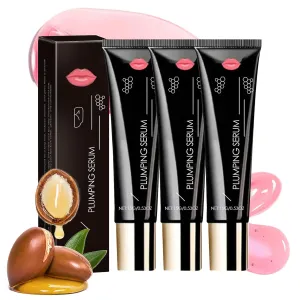 Plumpify Plumping Serum Oil, Collagen & Hyaluronic Acid Plumping Lip Serum - Anti Wrinkle Repair, Moisturizing Treatment for Dry Lips (3pcs)