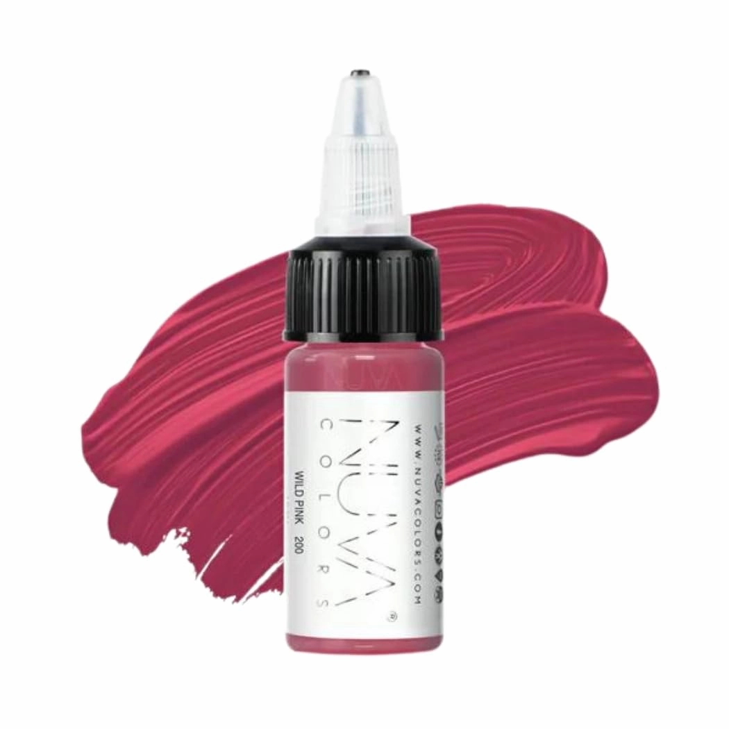 PMU Lip Pigment, Customizable, Cool Undertone for Lip Blushing & More, Vegan, Made in USA (Wild Pink)