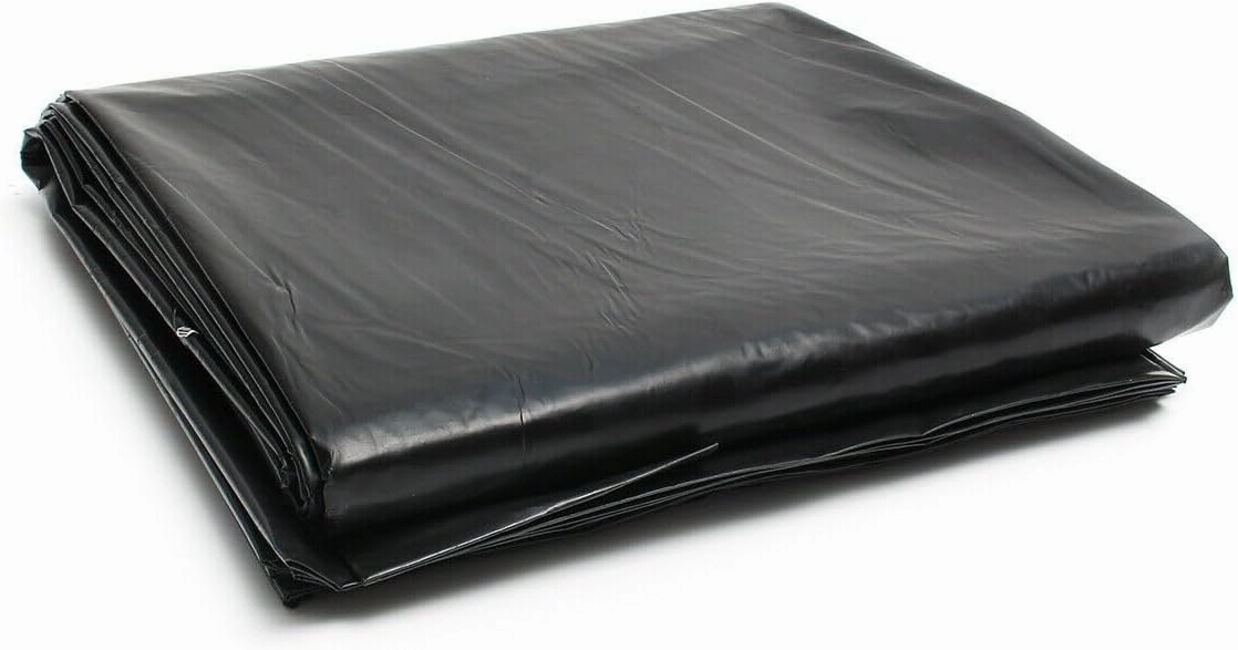 Pond Liner,10 x 10 FT PVC Fish Pond Liners for Outdoor Pond,20Mil Thickness Fish Pond Liners for Waterfall Base Water Garden Fountain Koi Fish Aquaculture Pond,Black