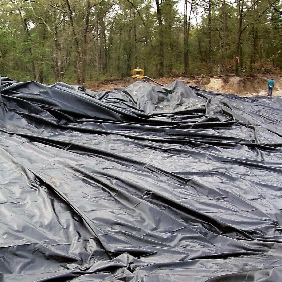 Pond Liner,10 x 10 FT PVC Fish Pond Liners for Outdoor Pond,20Mil Thickness Fish Pond Liners for Waterfall Base Water Garden Fountain Koi Fish Aquaculture Pond,Black