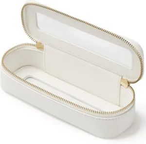 Popvibe Clear Makeup Bag Travel Cosmetic Case Transparent Toiletry Bag with Zipper, Portable Make Up Organizer Traveling Compact Car Bag for Essentials