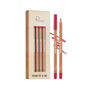 Precision Pout Lip Liner – Long-lasting, Matte Finish, Waterproof, and Smudge-proof Lip Liner Set (12 Colors)