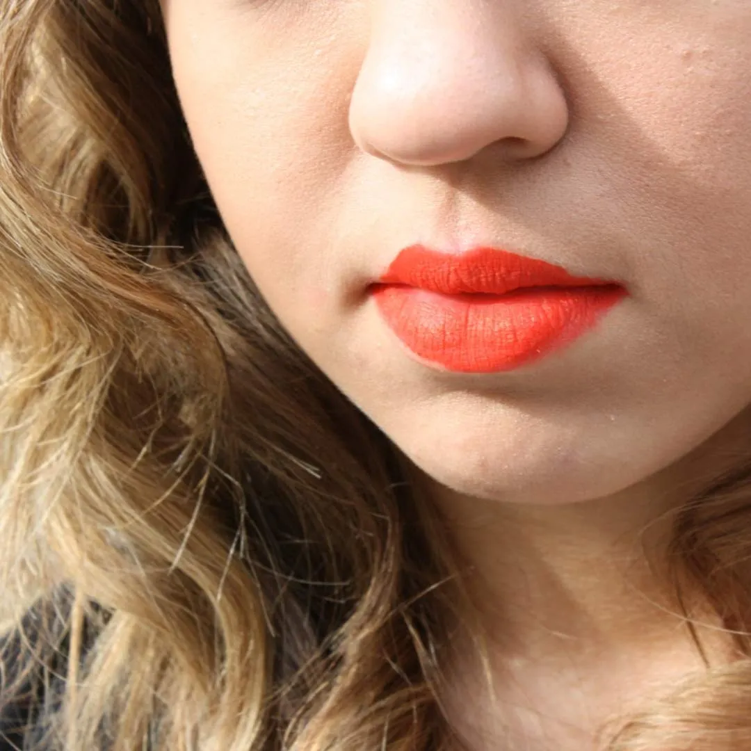 Premium Long Lasting Matte Orange Red Lip Liner Pencil |On Fire Orange Red Ultra Wear Lip Liner