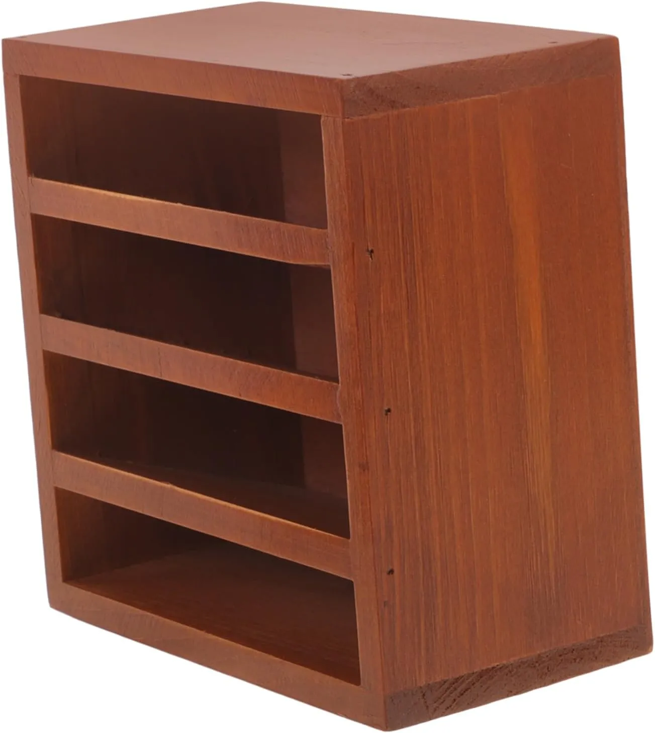 PRETYZOOM Solid Wood Makeup Organizer Desk Lipstick Box Makeup Caboodle Organizer Vanity Case