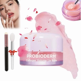 Probioderm Collagen Volume Lip Balm, 15ml - Moisturizing, Hydrating, Anti-Crack Lip Mask (1pcs)