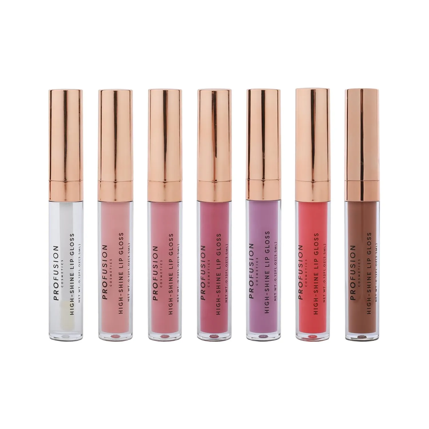 Profusion Cosmetics Frosted Snow Sparkle Frosted Lip Gloss Set, High Shine Finish for Holiday Parties, Vegan and Cruelty Free With Magical Glow and Delightful Experience