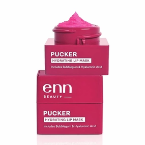 Pucker Hydrating Lip Mask With Hyaluronic Acid (Bubblegum) | Tinted Lip Mask for Dry and Dark Lips | Chapped Lips | Natural | For Man and Women | 6gm