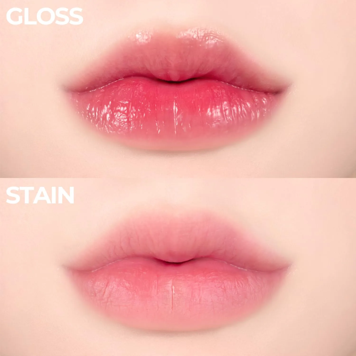 Pudding Glow Korean Lip Tint | Natural Lip Stain | Gloss to Stain | Long-Lasting & Non-Sticky | Lightweight Lip Tint 0.14 oz. (02 ENDING ROSE 03 CANDY BERRY)