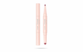 Pupa Milano Vamp! Creamy Duo, 008 Vintage Rose, 1 Pc - 2 in 1 Lipstick and Lip Pencil - Long Lasting - Lightweight - No-Transfer - Smooth Texture - Highly Pigmented