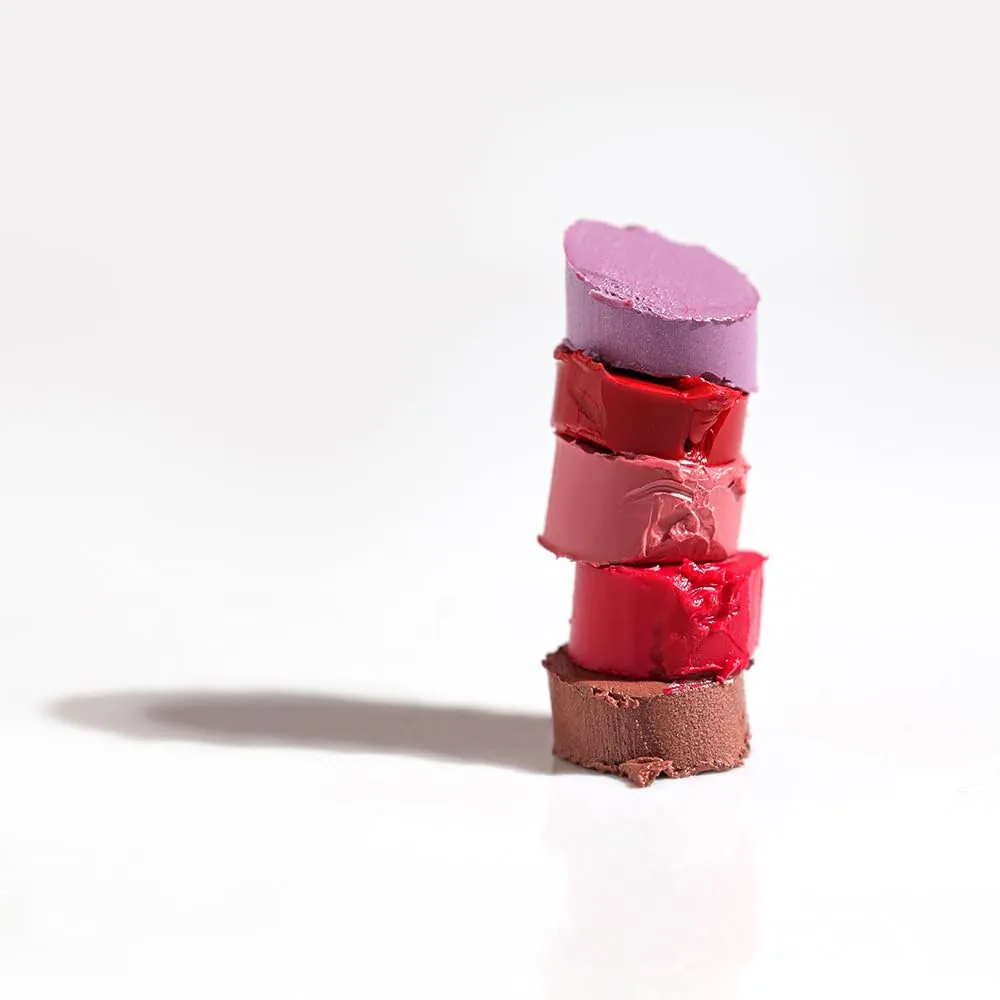 PUZZLE Satin Lipstick | Creamy, Long-Lasting, Moisturizing, Weightless, Cruelty-Free, Vegan, Paraben-Free, Medium Pigment Color (SOS | Red)