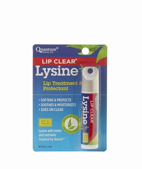 Quantum Health, Lip Clear Lysine   Coldstick, SPF-21, 5g (Pack of 4)