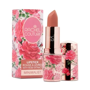 Rachel Couture Matte Lipstick with High Impact Color | Vegan & Cruelty Free | Infused with Rose Extract - 0.12 Oz - Minimalist