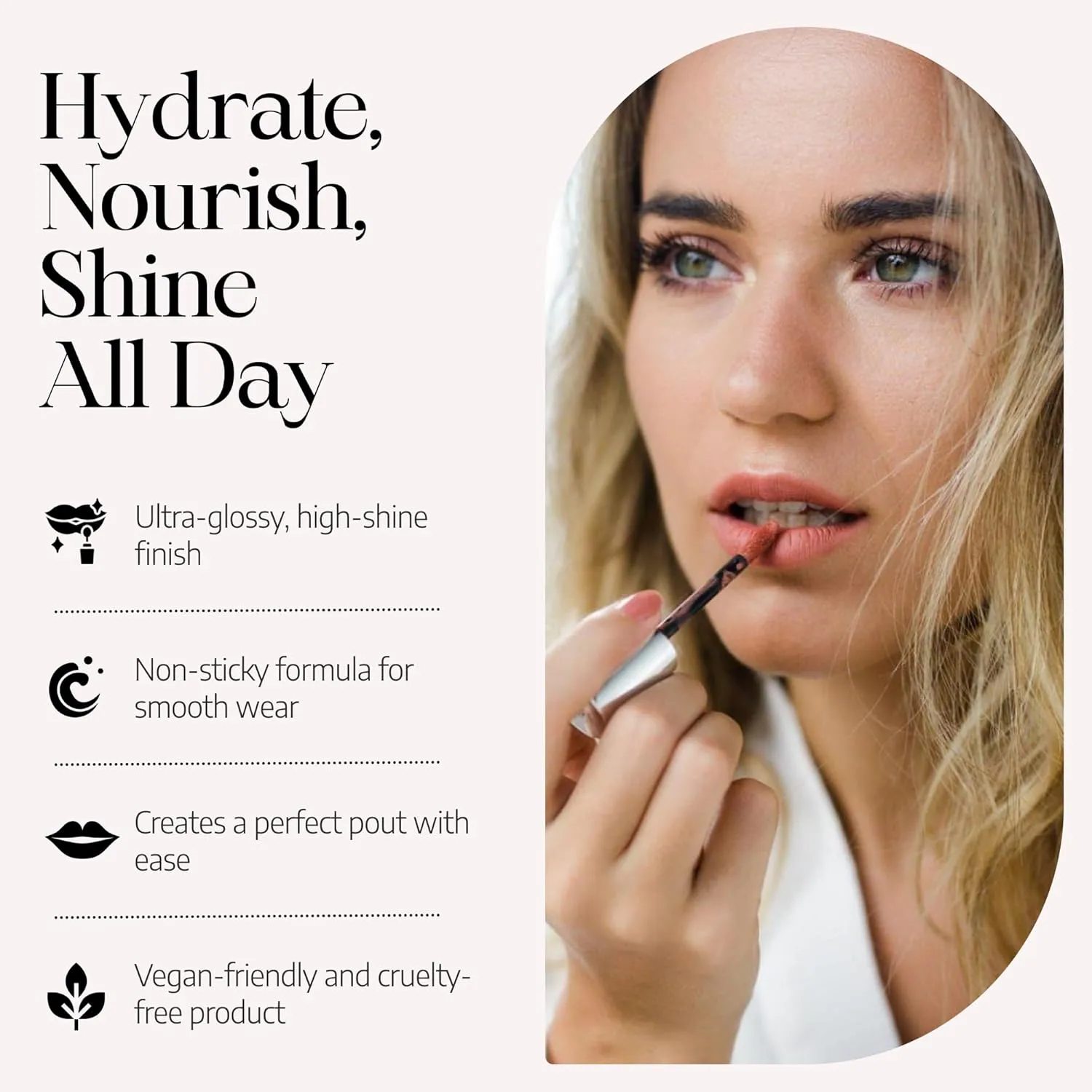 Radiant Professional Lip Glaze (15 Shades) - Ultra-Glossy, Moisturizing & Long-Lasting Hydration - High Shine Finish - Vegan Lip Glaze for Soft, Nourished Lips - Non-Sticky - (13 FUCHSIA SPARKLE)