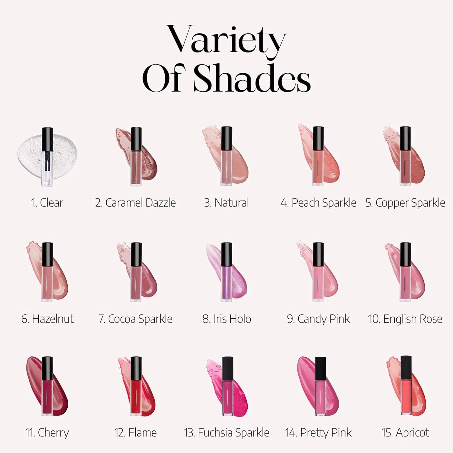 Radiant Professional Lip Glaze (15 Shades) - Ultra-Glossy, Moisturizing & Long-Lasting Hydration - High Shine Finish - Vegan Lip Glaze for Soft, Nourished Lips - Non-Sticky - (13 FUCHSIA SPARKLE)