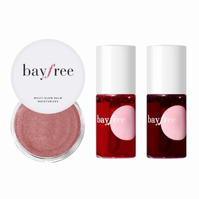 Radiant Finish, Hydrating, Creamy, Lightweight & Blendable Mulit Glow Balm & Long Lasting Waterproof Lip Tint Stain Set