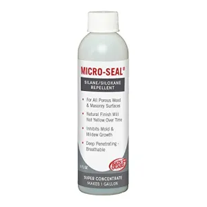 RAIN GUARD PRO CR-0359 MICRO-SEAL 6 oz Concentrate Makes 1 Gallon -Clear Natural Finish -All Purpose Deep Penetrating Water Repellent Protection For Wood, Concrete and Masonry Surfaces - Pro Approved
