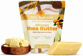 Raw Unrefined Shea Butter Ivory 1 lb, African, 100% Pure, Raw, Unrefined, Grade A. Nourish and moisturize the skin and hair. Use alone or DIY recipes. From Ghana, West Africa. (16oz)