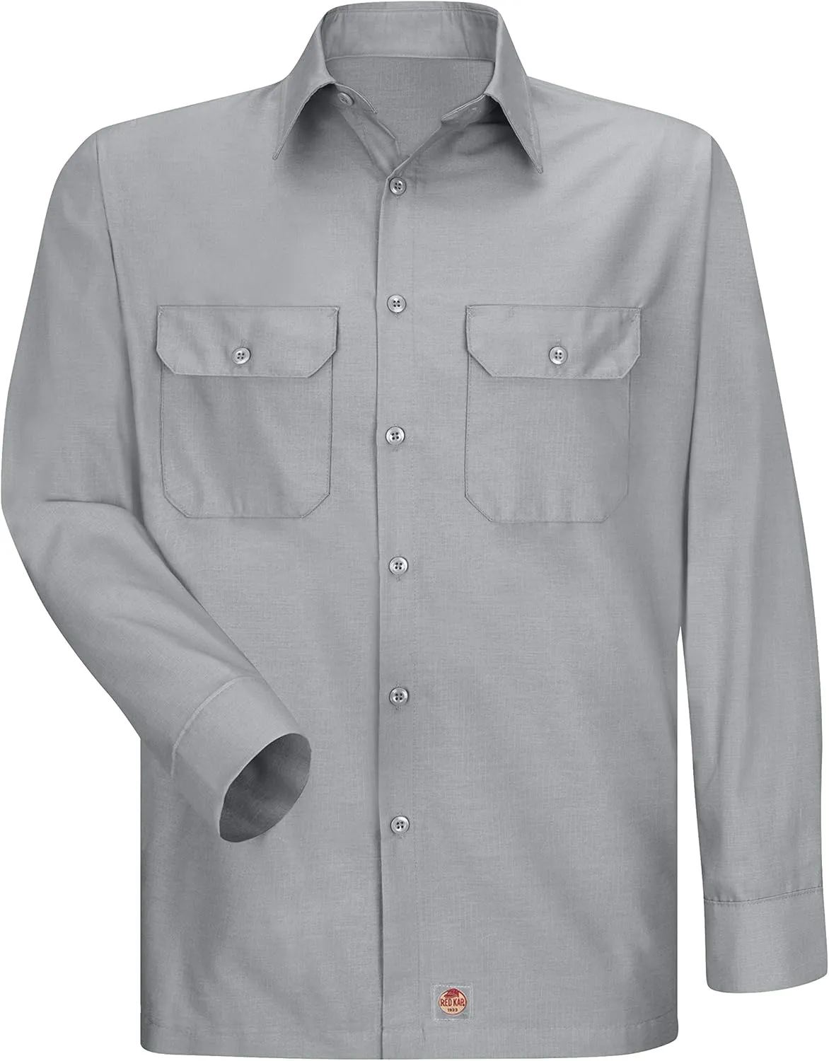 Red Kap Solid Ripstop Work Shirt, Tear Resistant, Long Sleeve