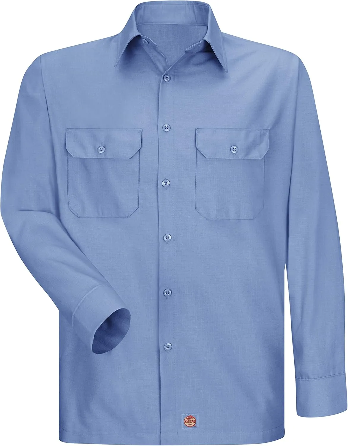 Red Kap Solid Ripstop Work Shirt, Tear Resistant, Long Sleeve