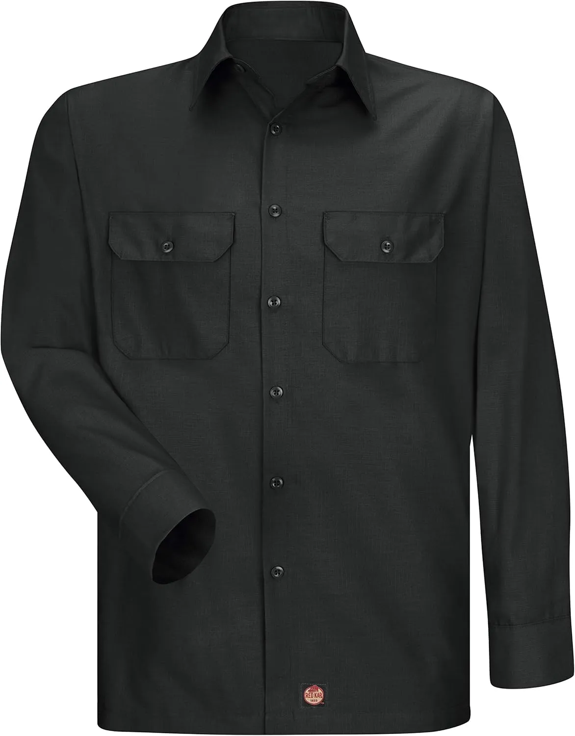 Red Kap Solid Ripstop Work Shirt, Tear Resistant, Long Sleeve