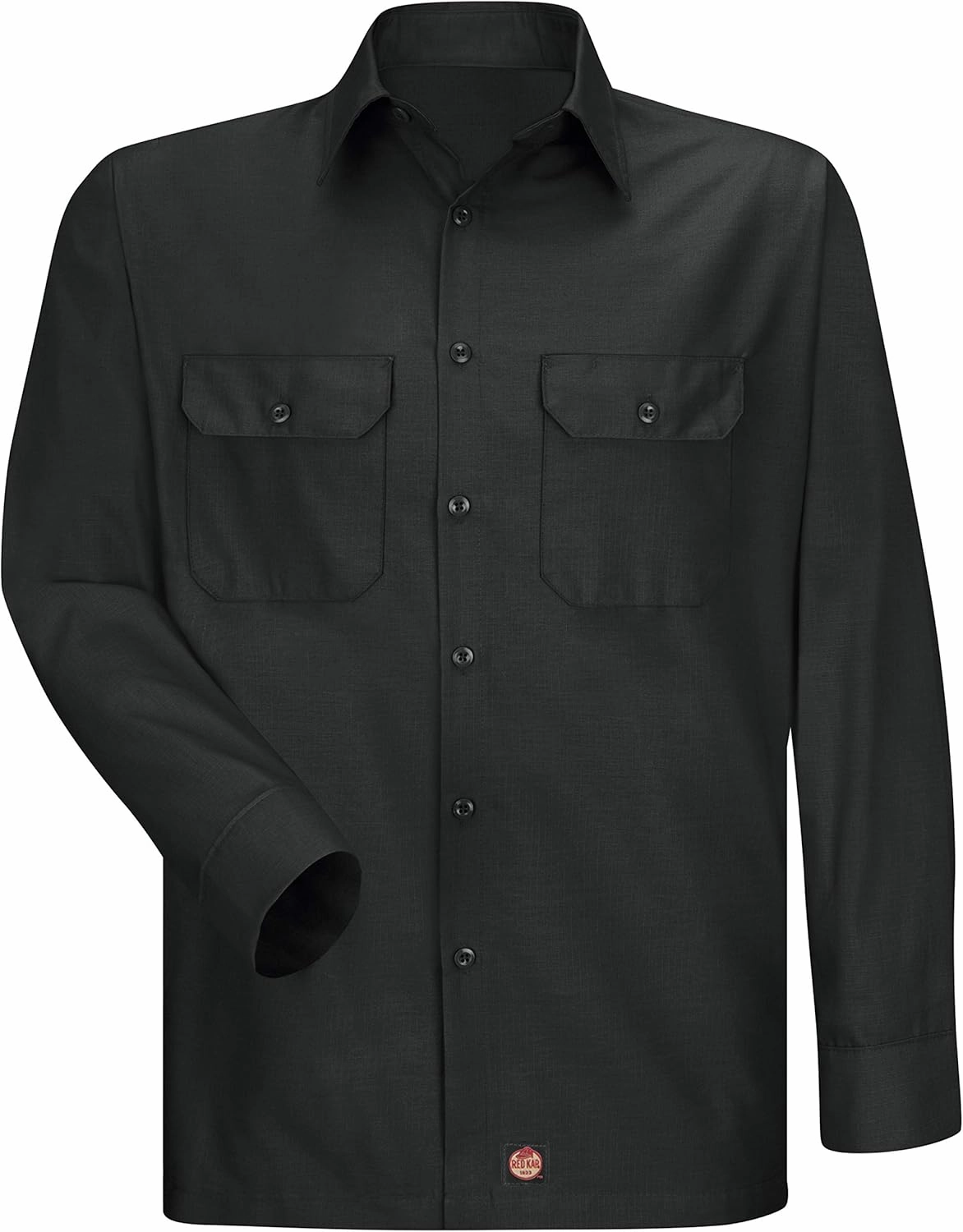 Red Kap Solid Ripstop Work Shirt, Tear Resistant, Long Sleeve