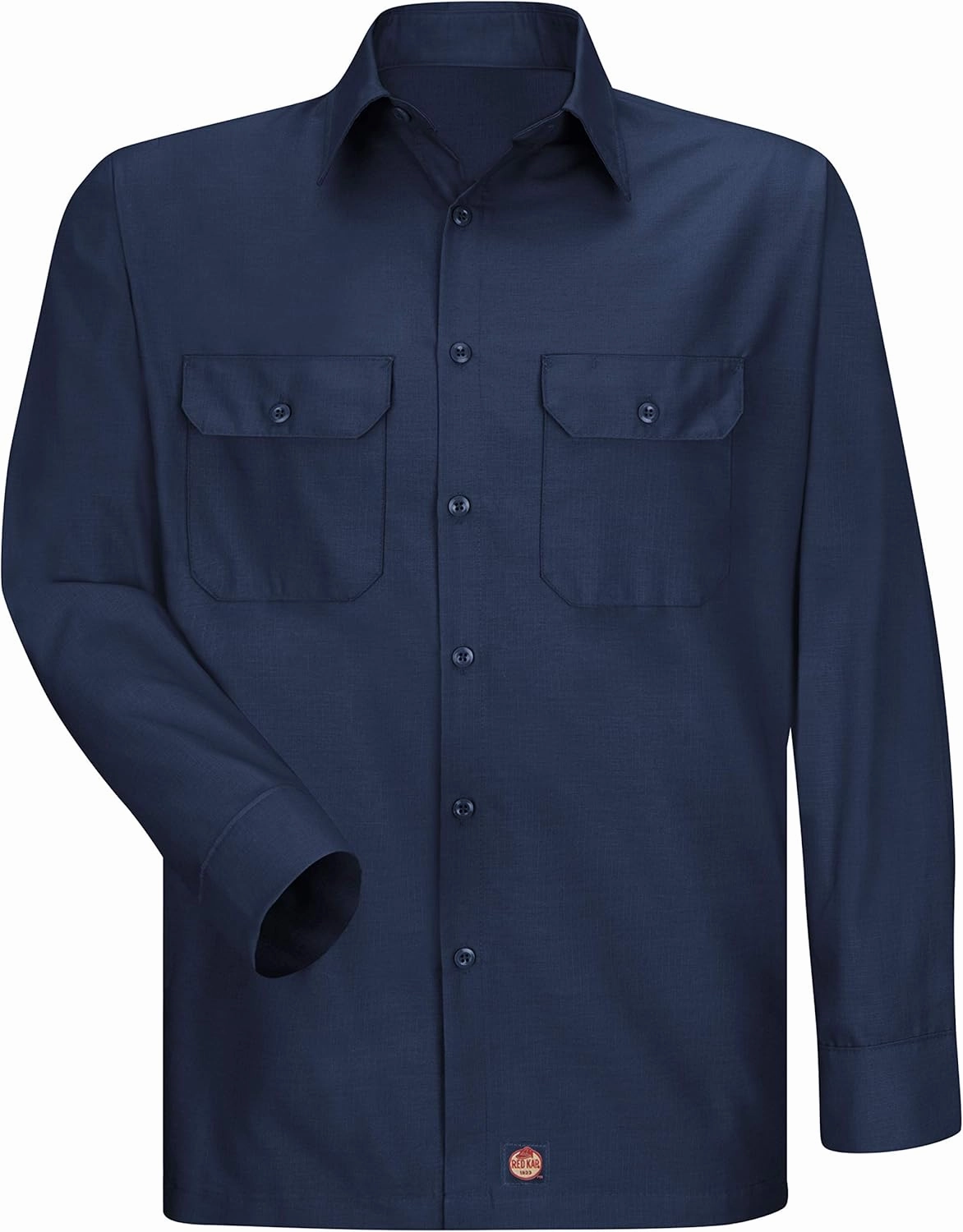 Red Kap Solid Ripstop Work Shirt, Tear Resistant, Long Sleeve