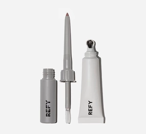 REFY Lip Set - Taupe (Full Size Lip Sculpt and Lip Gloss in Taupe)   Premium Korean Aloe Vera Sheet Masque