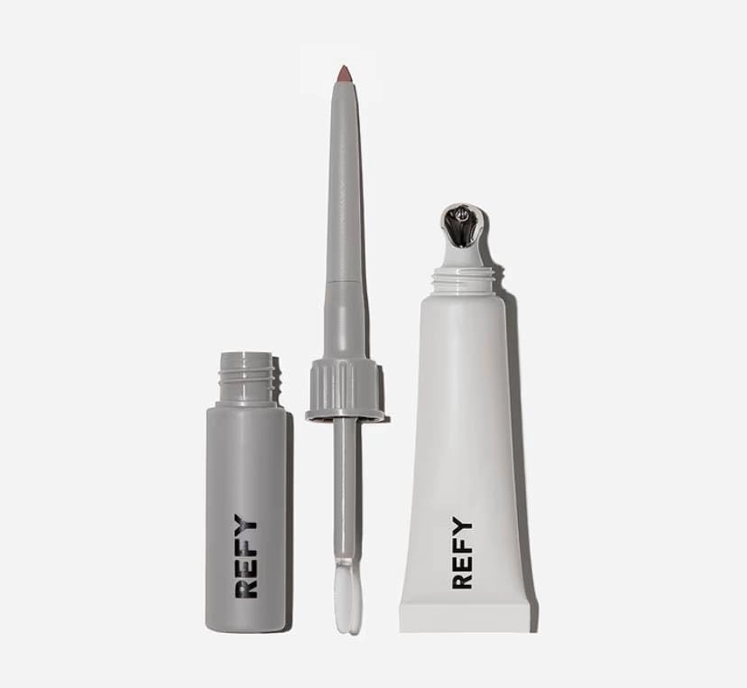 REFY Lip Set - Taupe (Full Size Lip Sculpt and Lip Gloss in Taupe)   Premium Korean Aloe Vera Sheet Masque