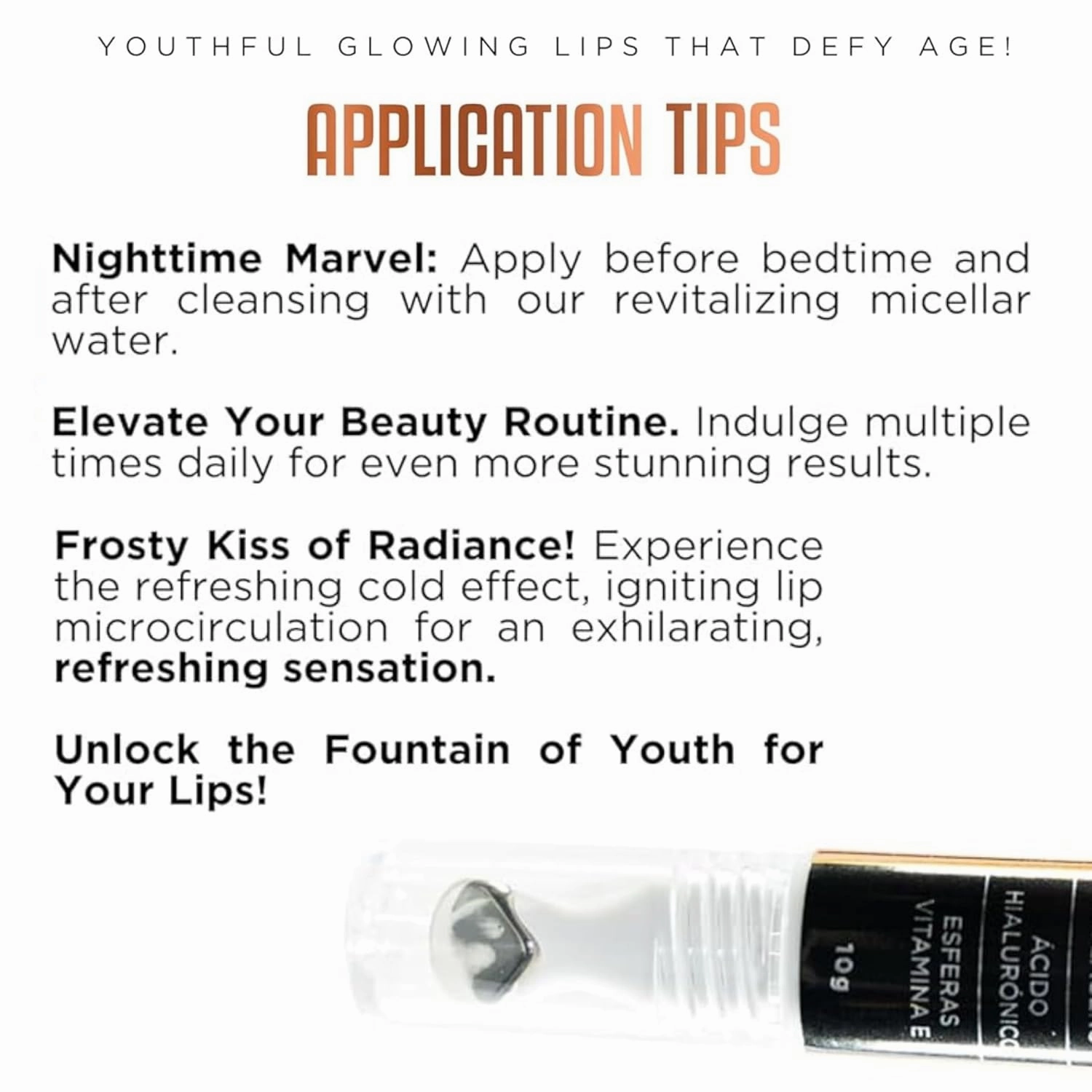 Regenecare LUXKIN Lip Repair | Deep Hydration Lip Plumper Peptides for Fuller Lips