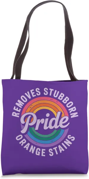 Removes Stubborn Orange Stains Pride Rainbow Tote Bag