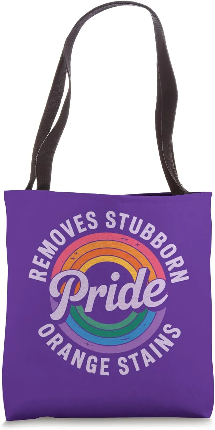 Removes Stubborn Orange Stains Pride Rainbow Tote Bag