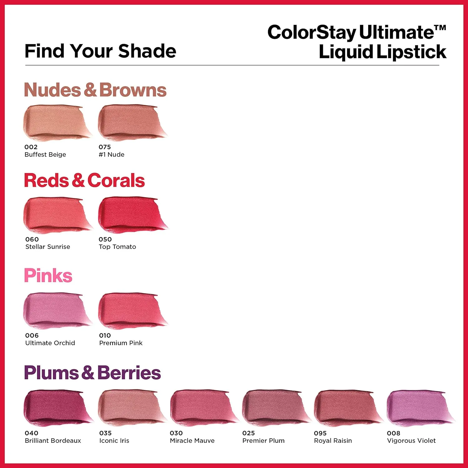 Revlon ColorStay Ultimate Liquid Lipstick, Longwear Rich Lip Colors, Wears for Up to 24 Hours, Satin Finish, 010 Premium Pink, 0.1 fl oz
