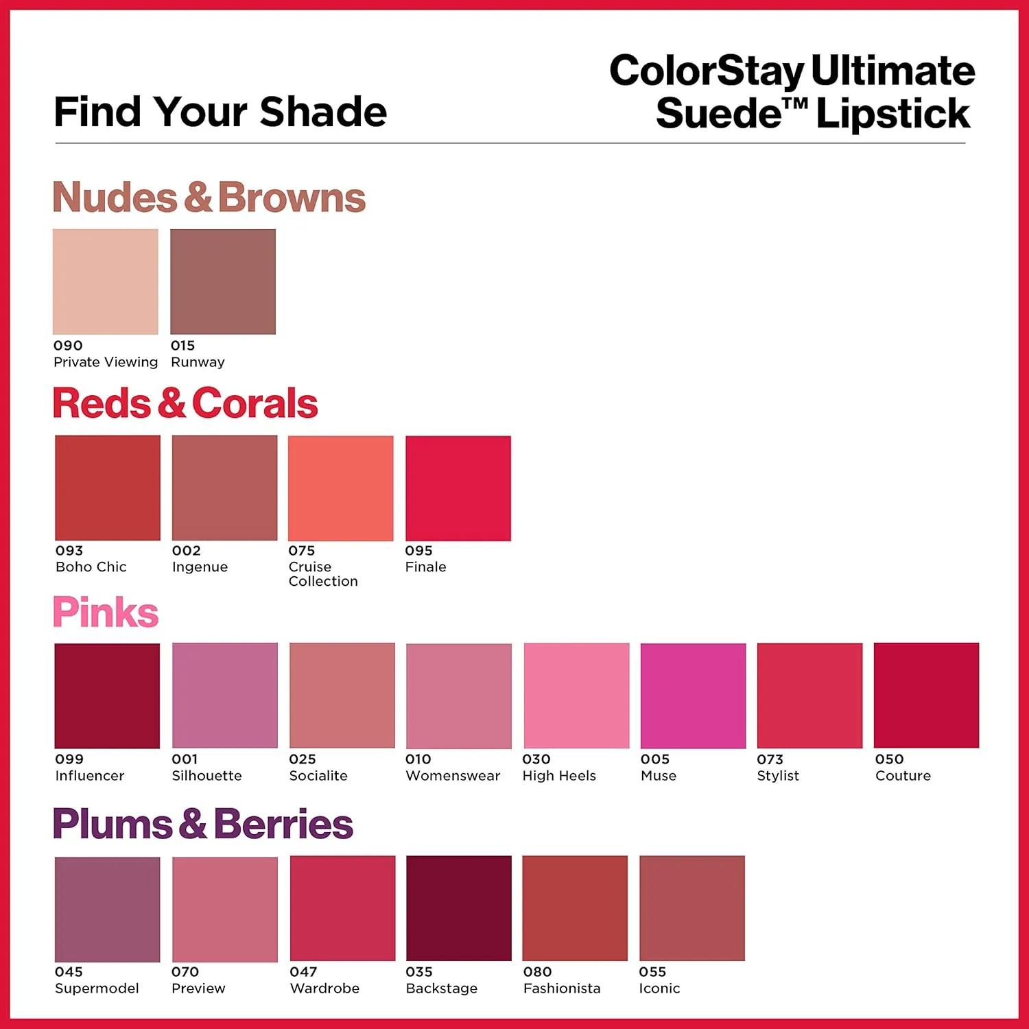 REVLON ColorStay Ultimate Suede Lipstick, Longwear Soft, Ultra-Hydrating High-Impact Lip Color, Formulated with Vitamin E, Silhouette (001), 0.09 oz