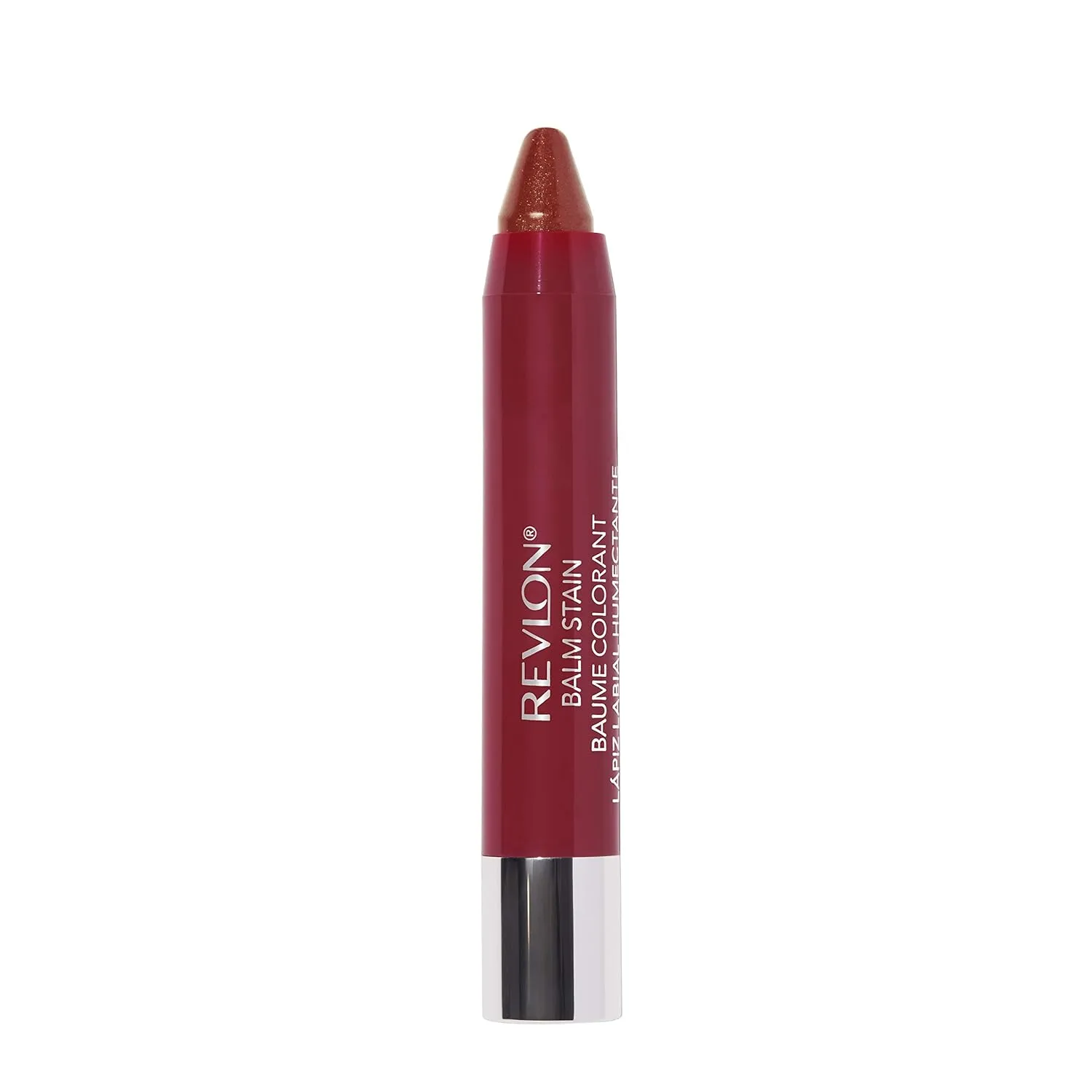 Revlon Lip Balm, Tinted Lip Stain, Face Makeup with Lasting Hydration, Infused with Shea Butter, Mango & Coconut Butter, Shimmer Finish, 055 Adore, 0.01 Oz