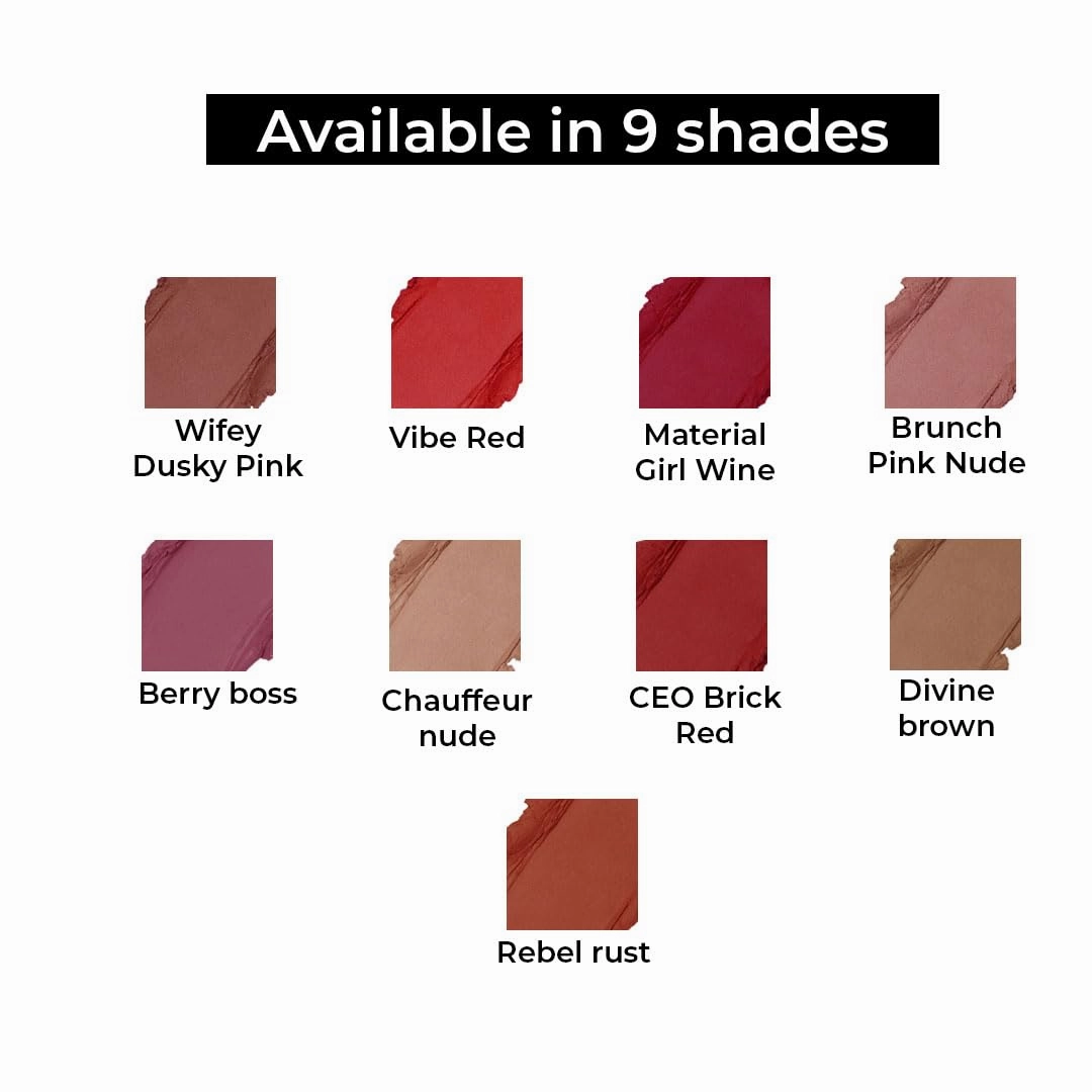 Revolution, Lip Allure Soft Satin Lipstick, Highly Pigmented & Smudge Proof, Long Lasting Creamy Satin Finish, Contains Vitamin E, Vibe Red, 0.11 oz (Pack of 2)