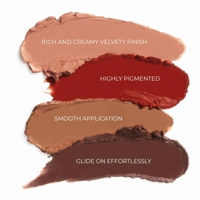 Revolution, Lip Allure Soft Satin Lipstick, Highly Pigmented & Smudge Proof, Long Lasting Creamy Satin Finish, Contains Vitamin E, Vibe Red, 0.11 oz (Pack of 2)