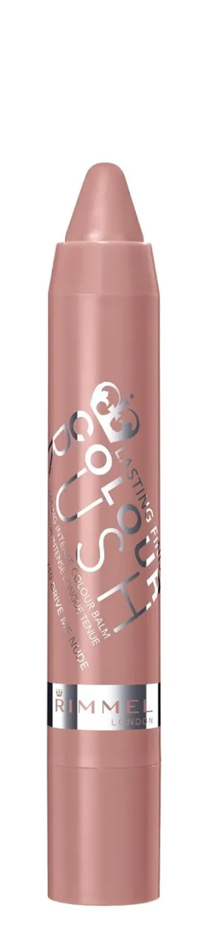 Rimmel Lasting Finish Colour Rush Lip Color Balm, Drive Me Nude, 0.095 Fluid Ounce