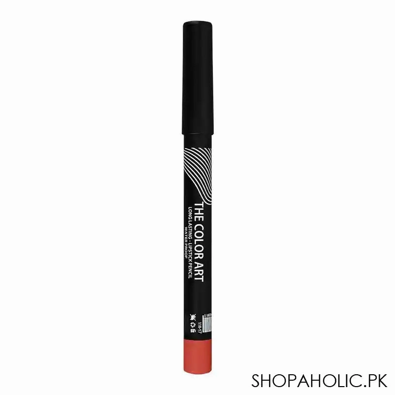 Rivaj UK The Color Art Long Lasting Waterproof Lipstick Pencil, 32 Orange Red