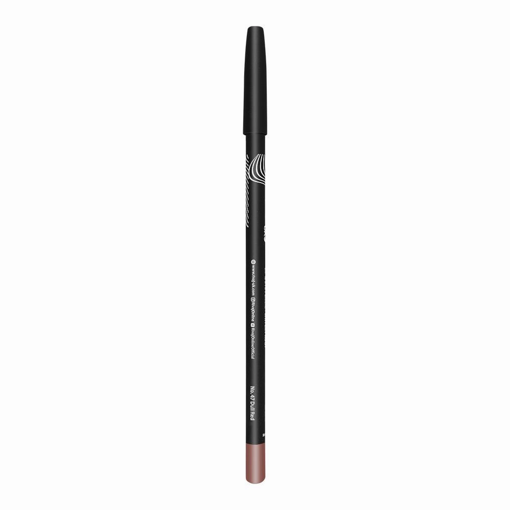 Rivaj UK The Color Art Waterproof Lip & Eye Pencil, No. 47 Dull Red