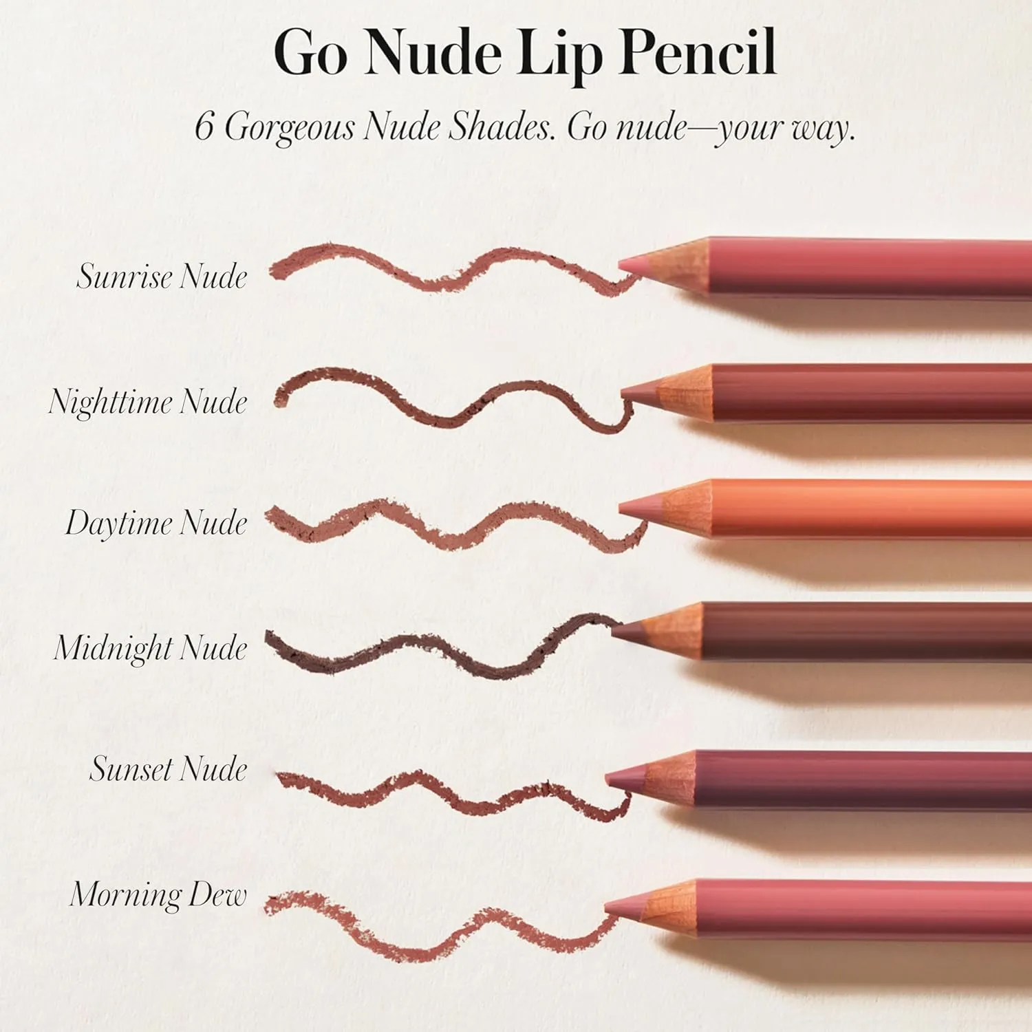 RMS Beauty Go Nude Lip Pencil - Long Lasting Lip Liner Pencil, Makeup Lip Liner & Lip Pencil Sharpener, Nude Lip Liner & Pencil Lip Liner Sharpener