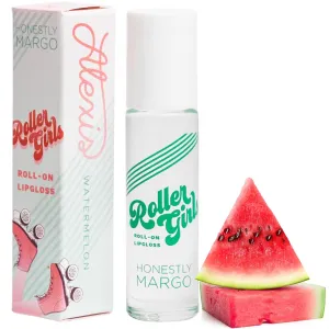 Roller Girl Roll-On Lip Gloss (Watermelon Alexis, Pack of 2) – Lip Gloss for Women with Hydrating Vitamin E & Moisturizing Shine, Refreshingly Lightweight Your Lip Stain, Non Stick