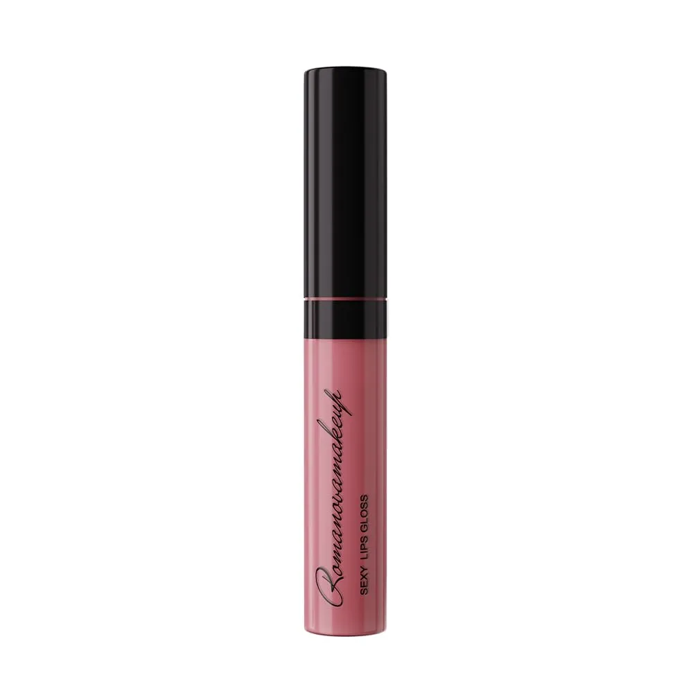 Romanovamakeup Sexy Lip Gloss DRAMATIC. Rich, Non-sticky, Soothing, Naturally moisturize, Hydrating, Glitter Lip Gloss RIPE BERRY SHADE Easy to wear, Keeps Smooth & Soft Lipgloss, Travel size.