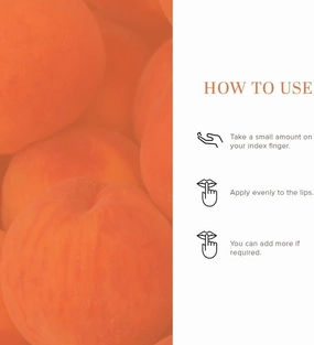 SA K-ha.di N-a.tural Peach with Beeswax and Shea Butter | Natural for Soft & Hydrated Lips | Herbal Lip Balm for Chapped Lips | Free from Harsh Chemicals | Unisex Lip Balm | 5gm