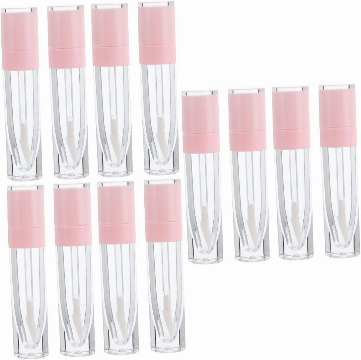 SaditY 30 pcs Empty tube of lip gloss lip tube lip gloss clear Empty Lip Gloss Tubes clear lip gloss tubes Cosmetic Bottle pink lipgloss lip stick sub bottle lip color balm plastic travel, Pinkx3pcs